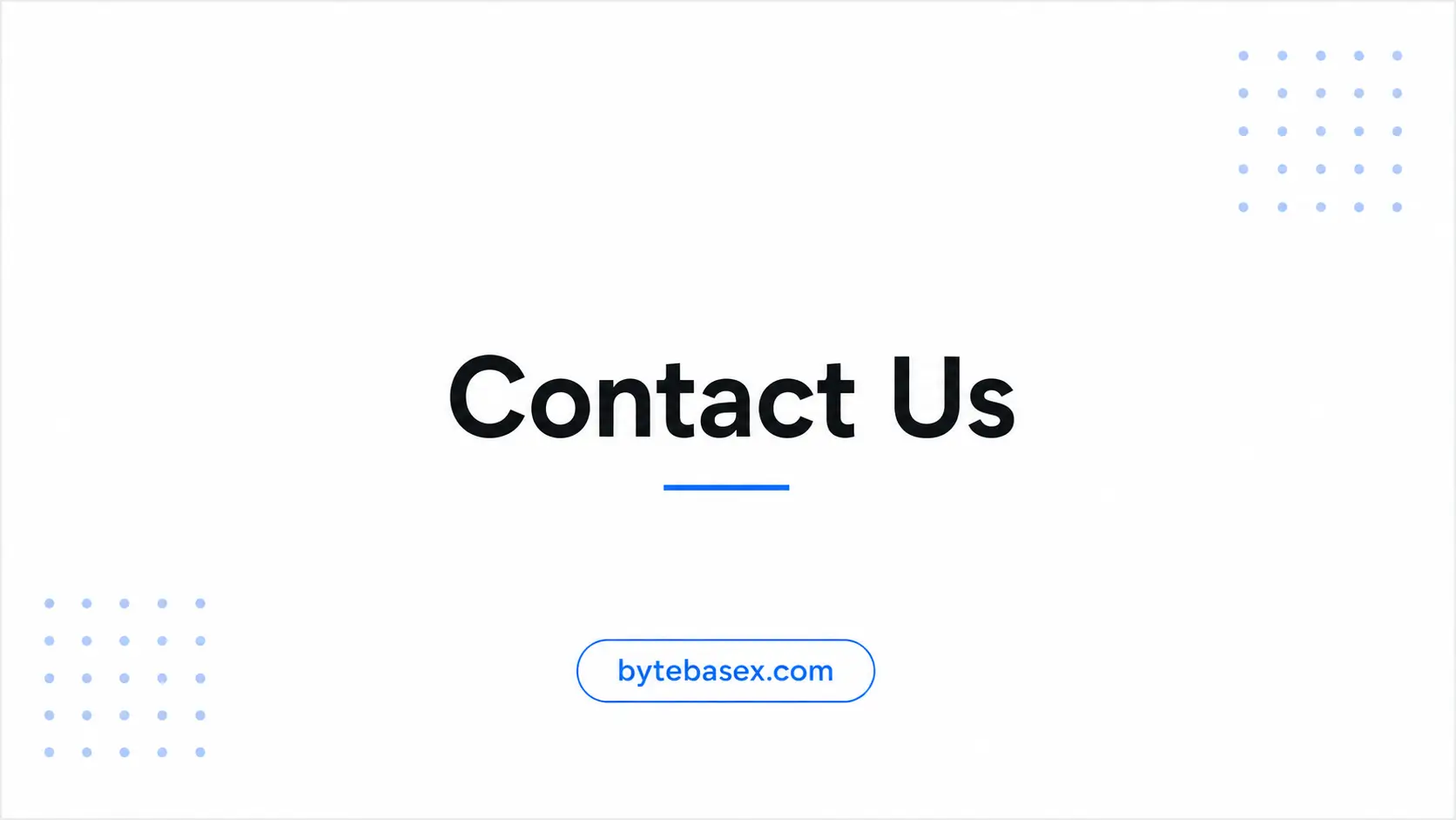 Contact Us - BytebaseX