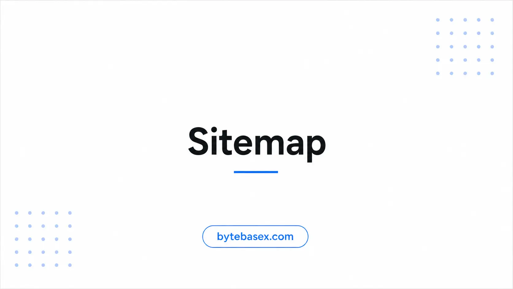 Sitemap - BytebaseX