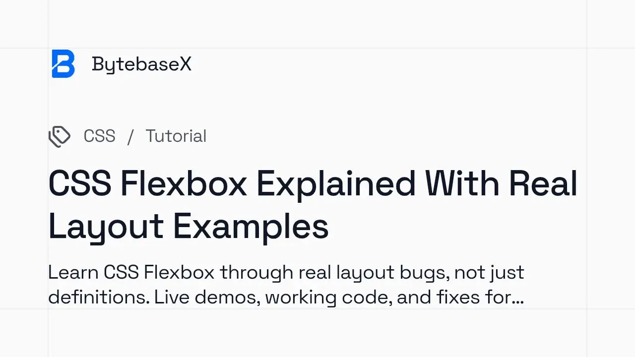 CSS Flexbox Explained With Real Layout Examples
