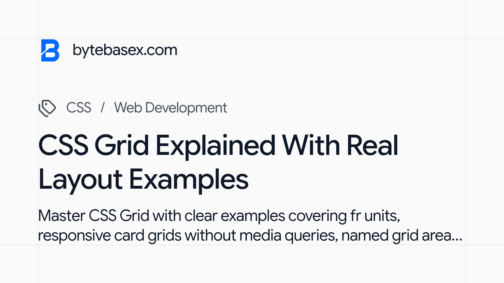 CSS Grid Explained With Real Layout Examples