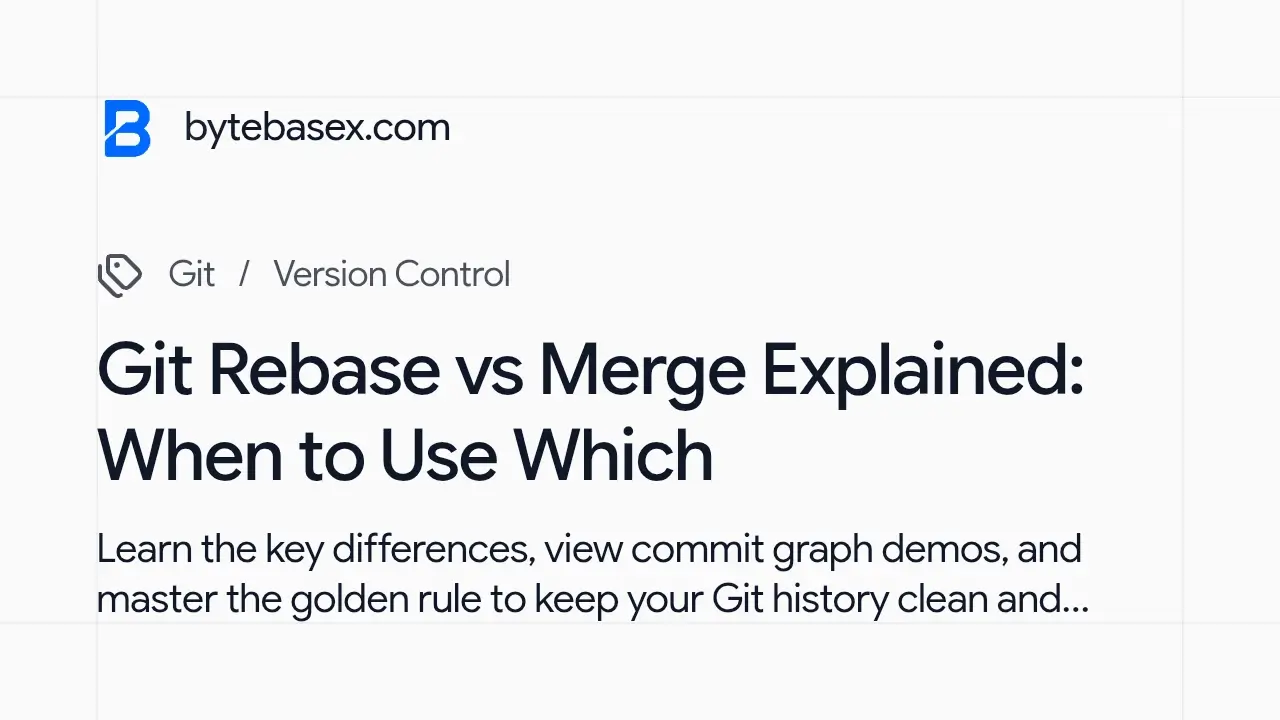 Git Rebase vs Merge Explained