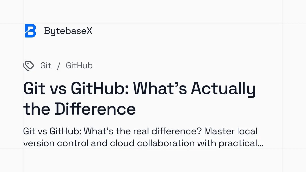 Git vs GitHub